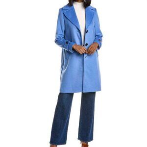 Sam Edelman Women's twill walker wool-blend coat